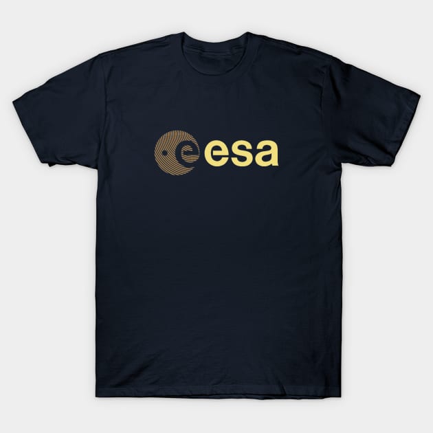 European Space Agency Retro Logo T-Shirt by Lunar Lens